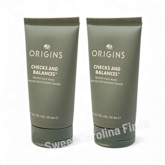 Origins Other - Lot of 2 Origins Checks & Balances Frothy Face Wash 1.7oz/50mL Travel Size New